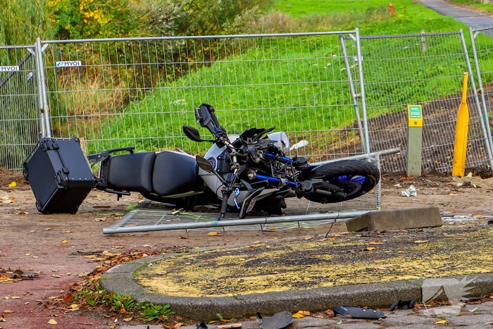 Zwaar ongeval tussen motorfiets en auto