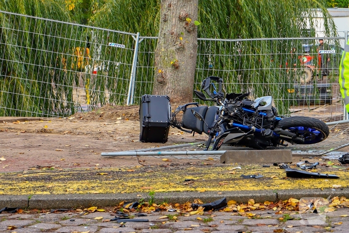 Zwaar ongeval tussen motorfiets en auto
