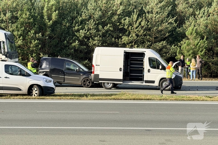 Meerdere voertuigen betrokken bij ongeval