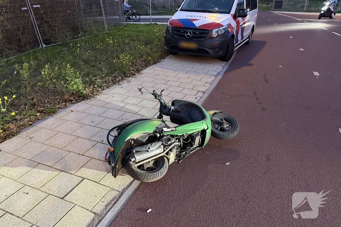 Scooterrijder gewond bij botsing