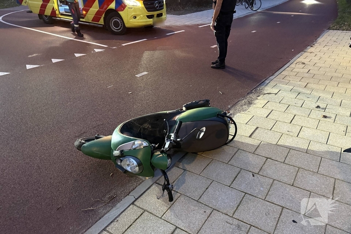 Scooterrijder gewond bij botsing