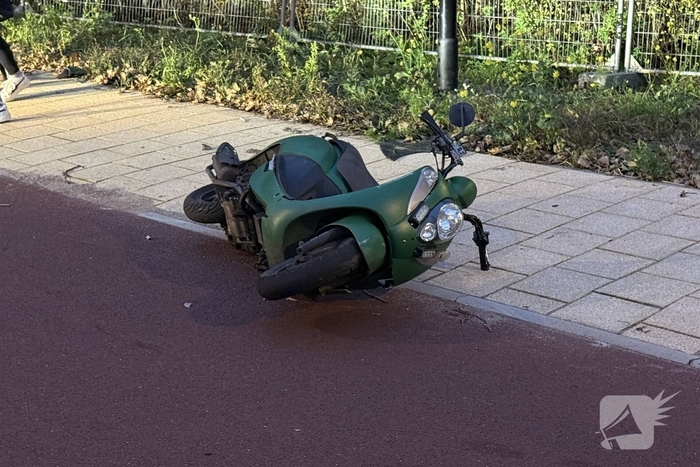 Scooterrijder gewond bij botsing