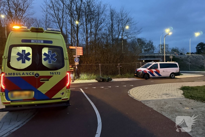 Scooterrijder gewond bij botsing