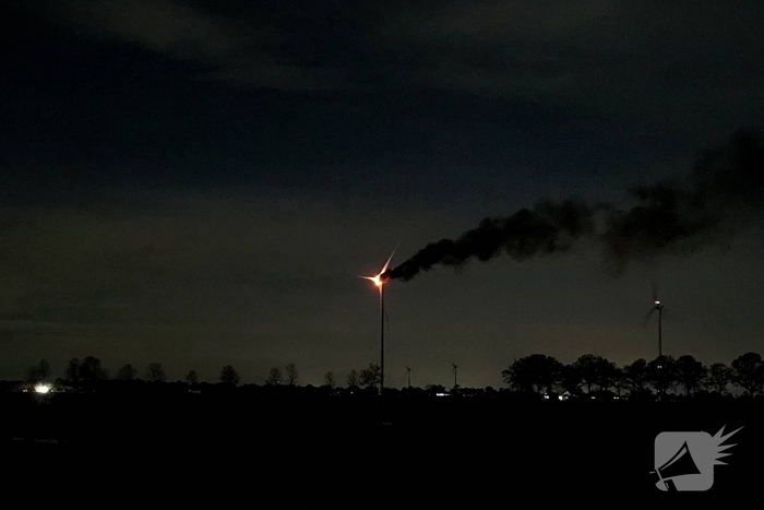 Grote brand in windmolen