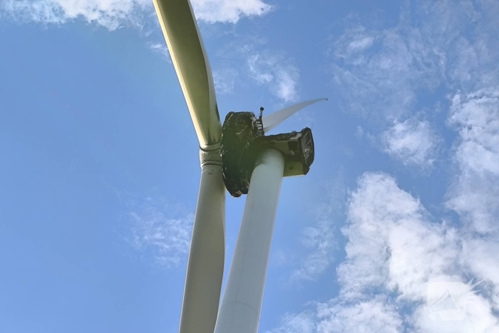 Herstel windmolen na brand vergt tijd
