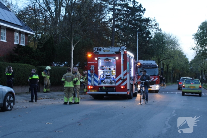 Woningbrand zorgt voor grote inzet