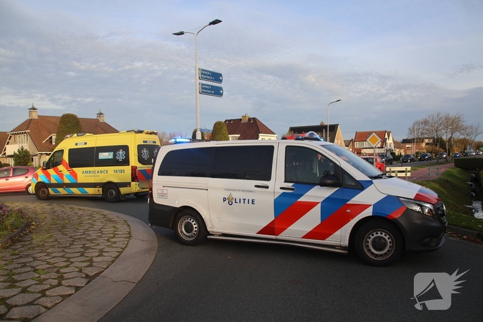 Ongeval op rotonde veroorzaakt opstopping