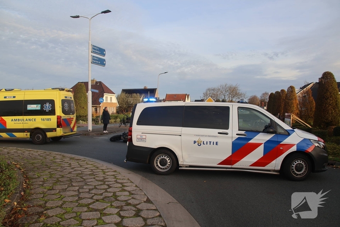 Ongeval op rotonde veroorzaakt opstopping