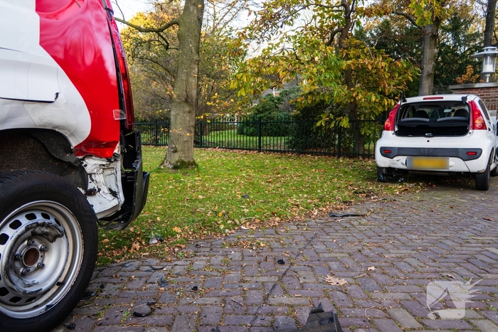 Vrachtwagen zorgt voor ongeval met personenauto