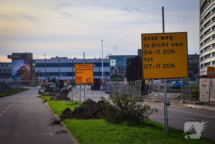 Bouw van nieuw fietsplein zorgt voor flinke verkeerschaos