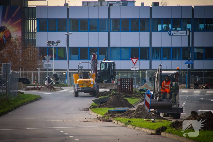 Bouw van nieuw fietsplein zorgt voor flinke verkeerschaos