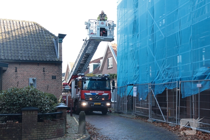 Brand op dak tijdens renovatiewerkzaamheden
