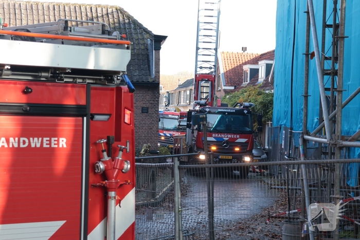 Brand op dak tijdens renovatiewerkzaamheden