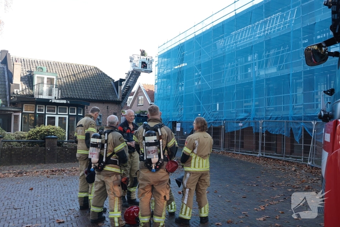 Brand op dak tijdens renovatiewerkzaamheden