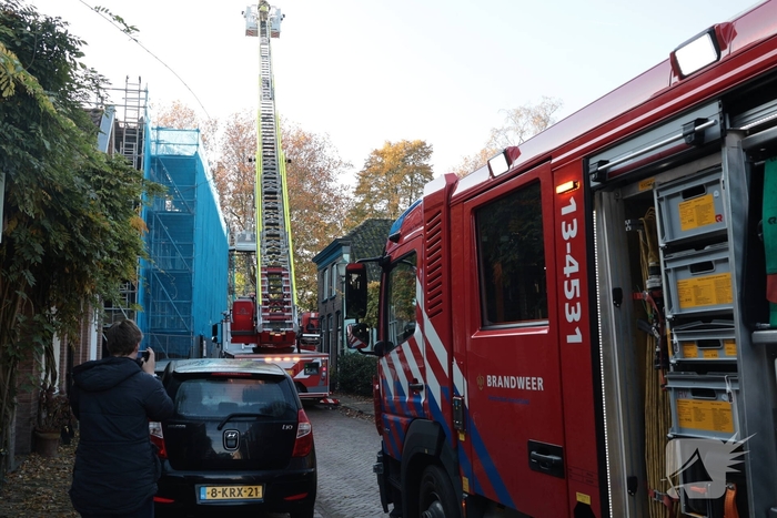 Brand op dak tijdens renovatiewerkzaamheden