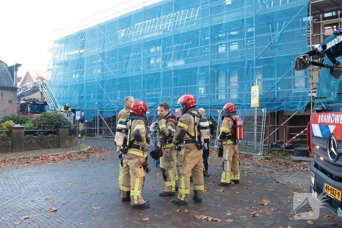 Brand op dak tijdens renovatiewerkzaamheden