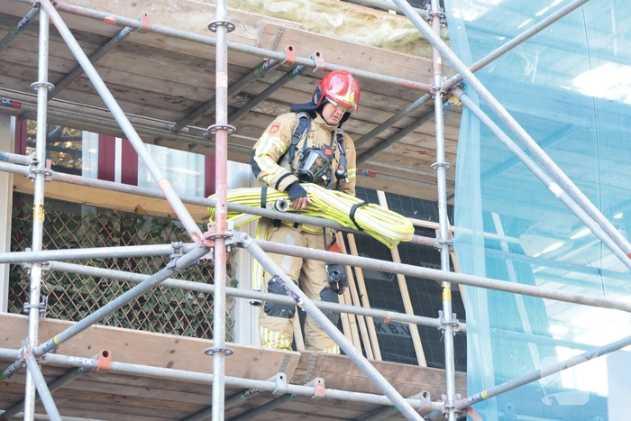 Brand op dak tijdens renovatiewerkzaamheden