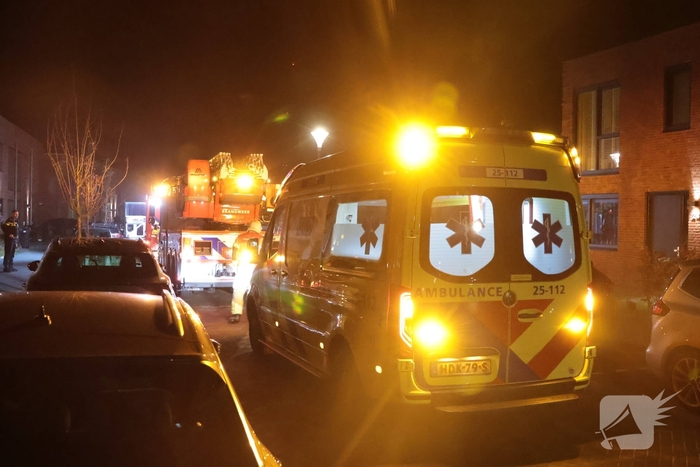 woningbrand door vlam in pan