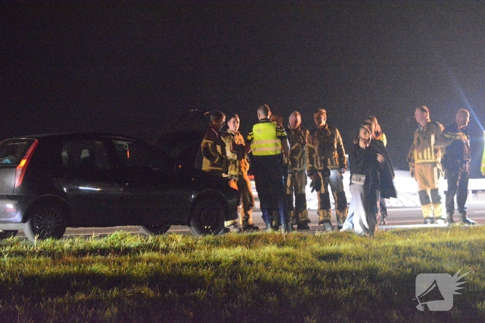 Melding autobrand op snelweg blijkt mee te vallen