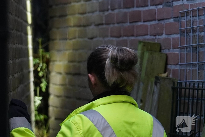 Brandweer in actie voor beknelde kat