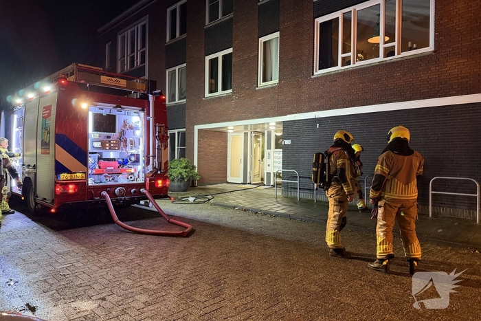 Appartementencomplex ontruimd door brand in meterkast