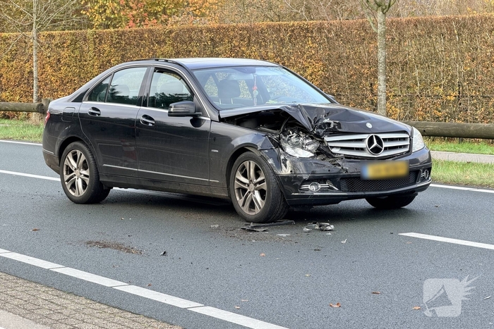 Auto in ongeval betrokken tijdens inhalen