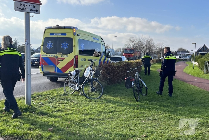 Fietsers komen in botsing