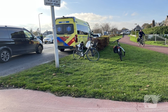 Fietsers komen in botsing