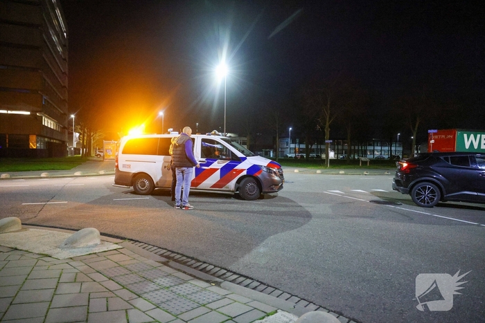 Forse aanrijding op drukke kruising