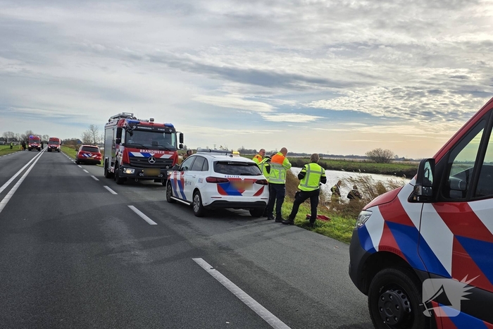 Grote zoekactie na melding te water
