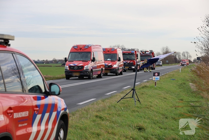 Grote zoekactie na melding te water