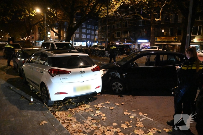 Ongeval na negeren stopteken politie