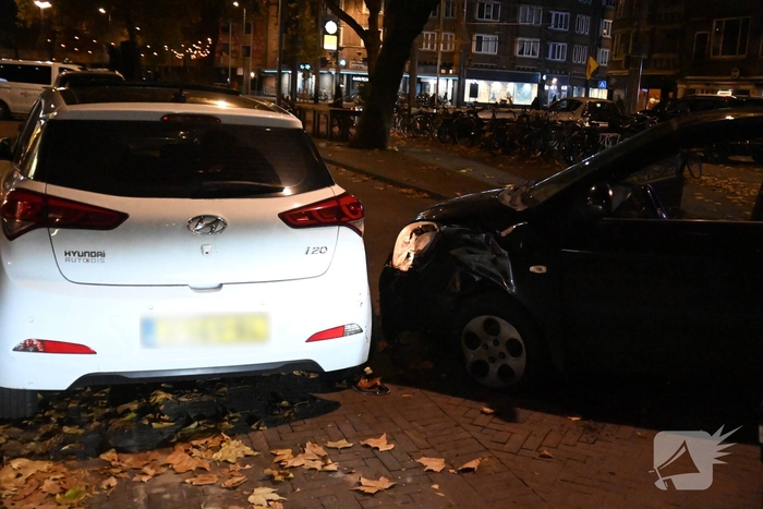 Ongeval na negeren stopteken politie