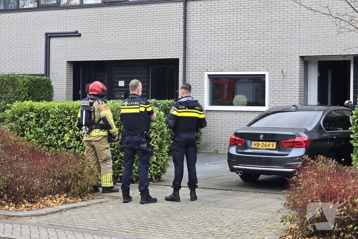 Woningbrand leidt tot grote inzet