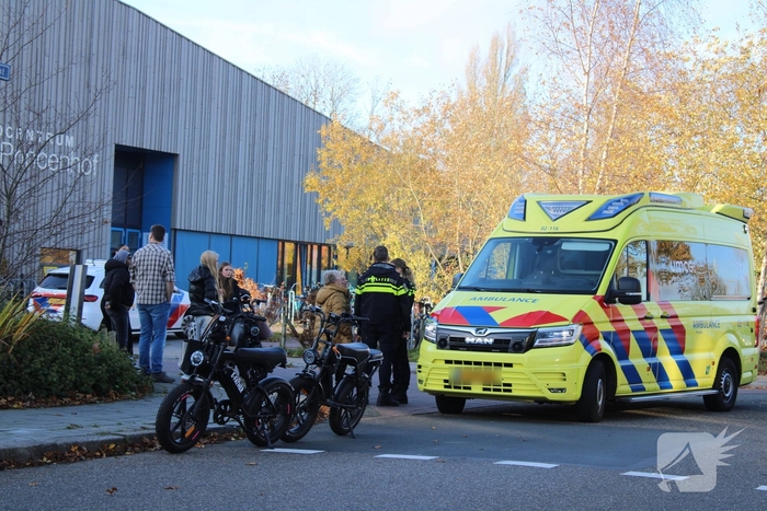 Schade aan voorruit na ongeval met fatbike en auto