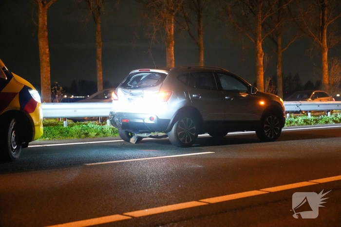 Ernstig ongeval met motor en auto op snelweg