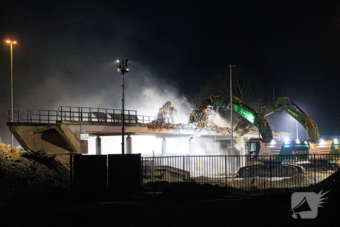 Verbreding A2 leidt tot protest; viaduct Slagmolen gesloopt