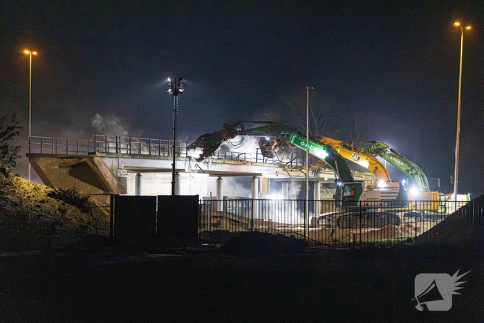Verbreding A2 leidt tot protest; viaduct Slagmolen gesloopt