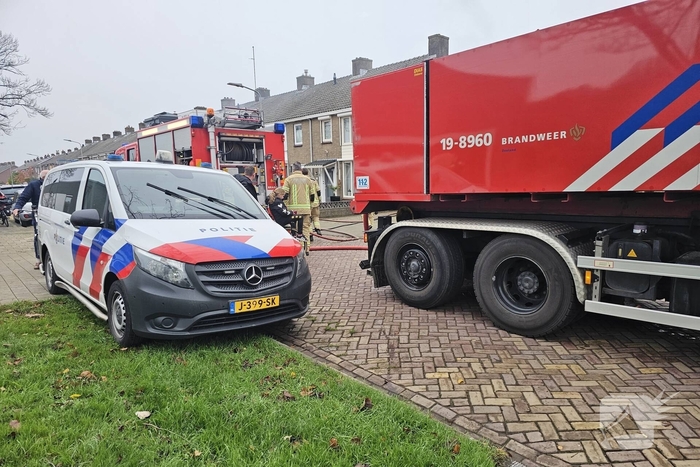Woningen geventileerd na schuurbrand