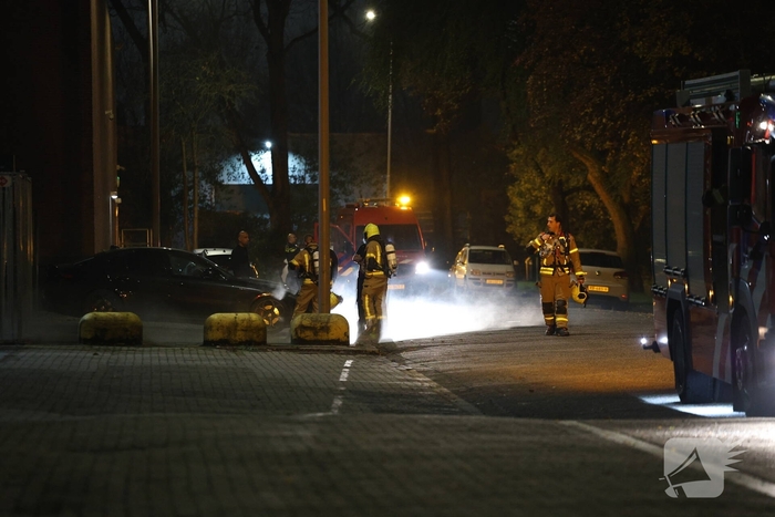Lek in tank leidt tot brandweeractie