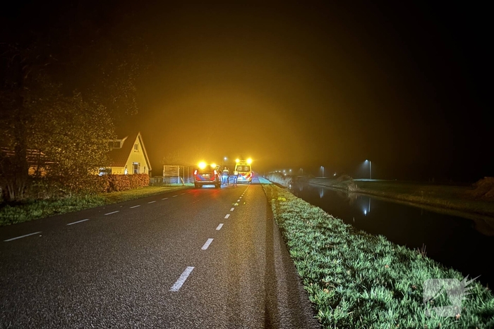 Gewonde aangetroffen langs weg