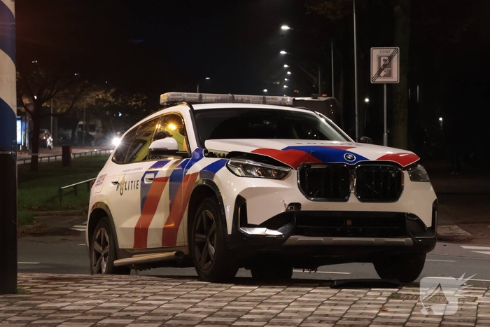ongeval tussen politievoertuig en auto