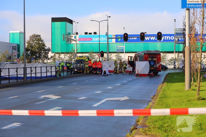 Bestuurder bekneld na ongeval