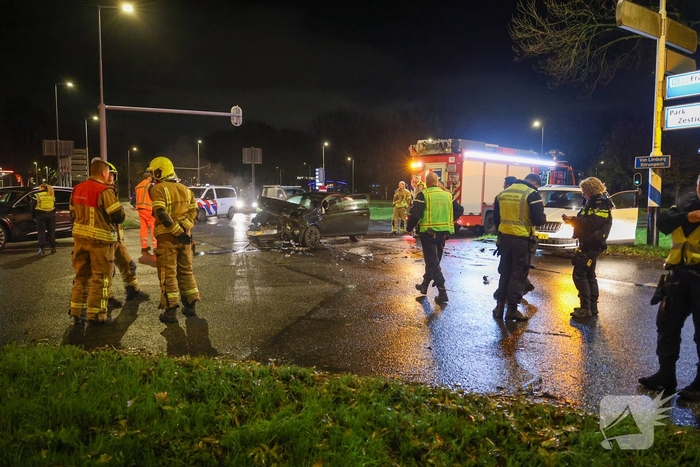 Botsing tussen voertuigen leidt tot geen gewonden