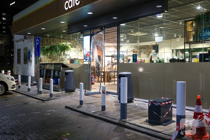 Mislukte diefstal in tankstation