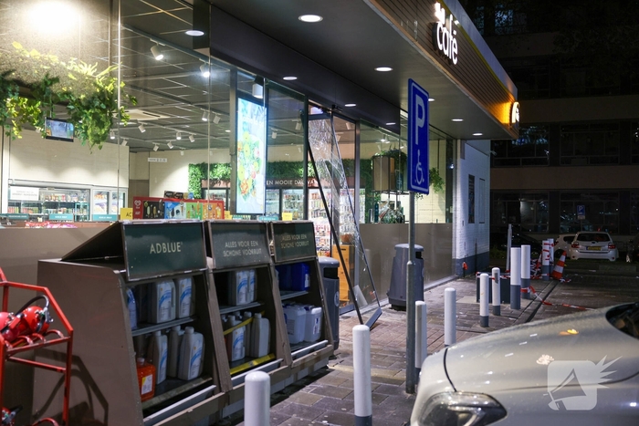 Mislukte diefstal in tankstation