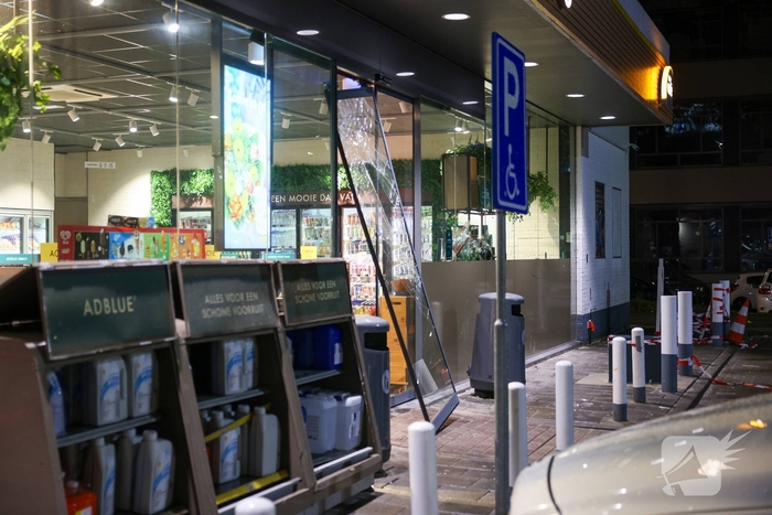 Mislukte diefstal in tankstation