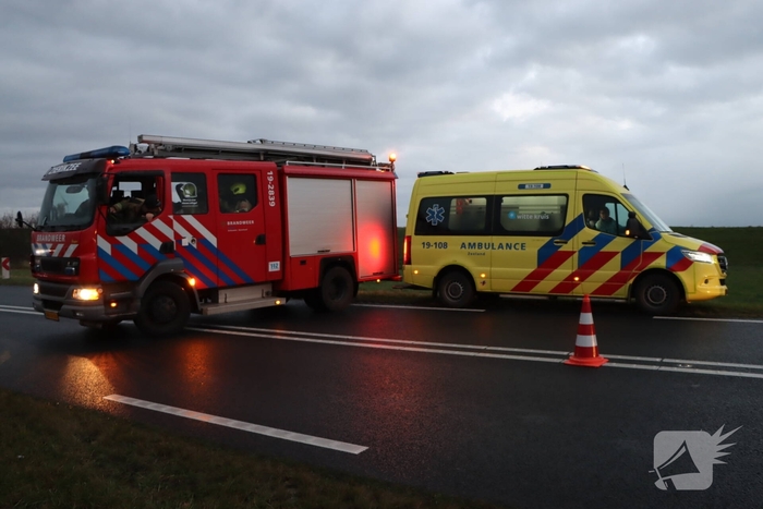 Hulpdiensten massaal naar ongeval