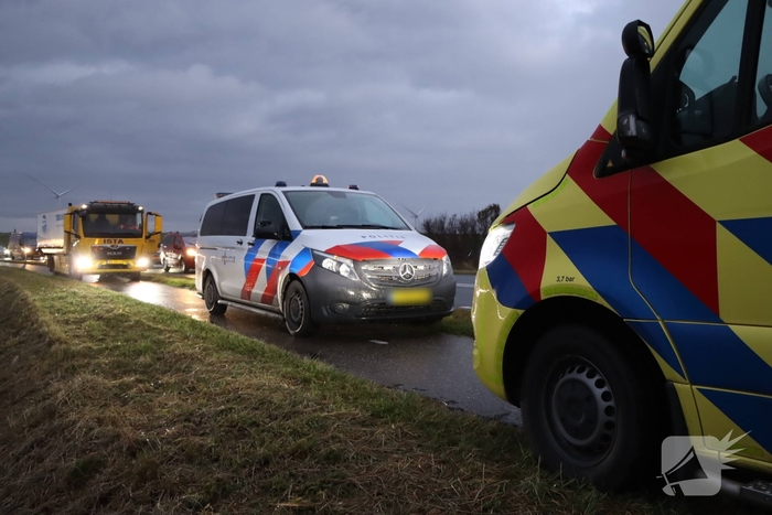 Hulpdiensten massaal naar ongeval