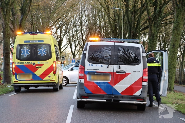 Eenzijdig ongeval eindigt tegen boom